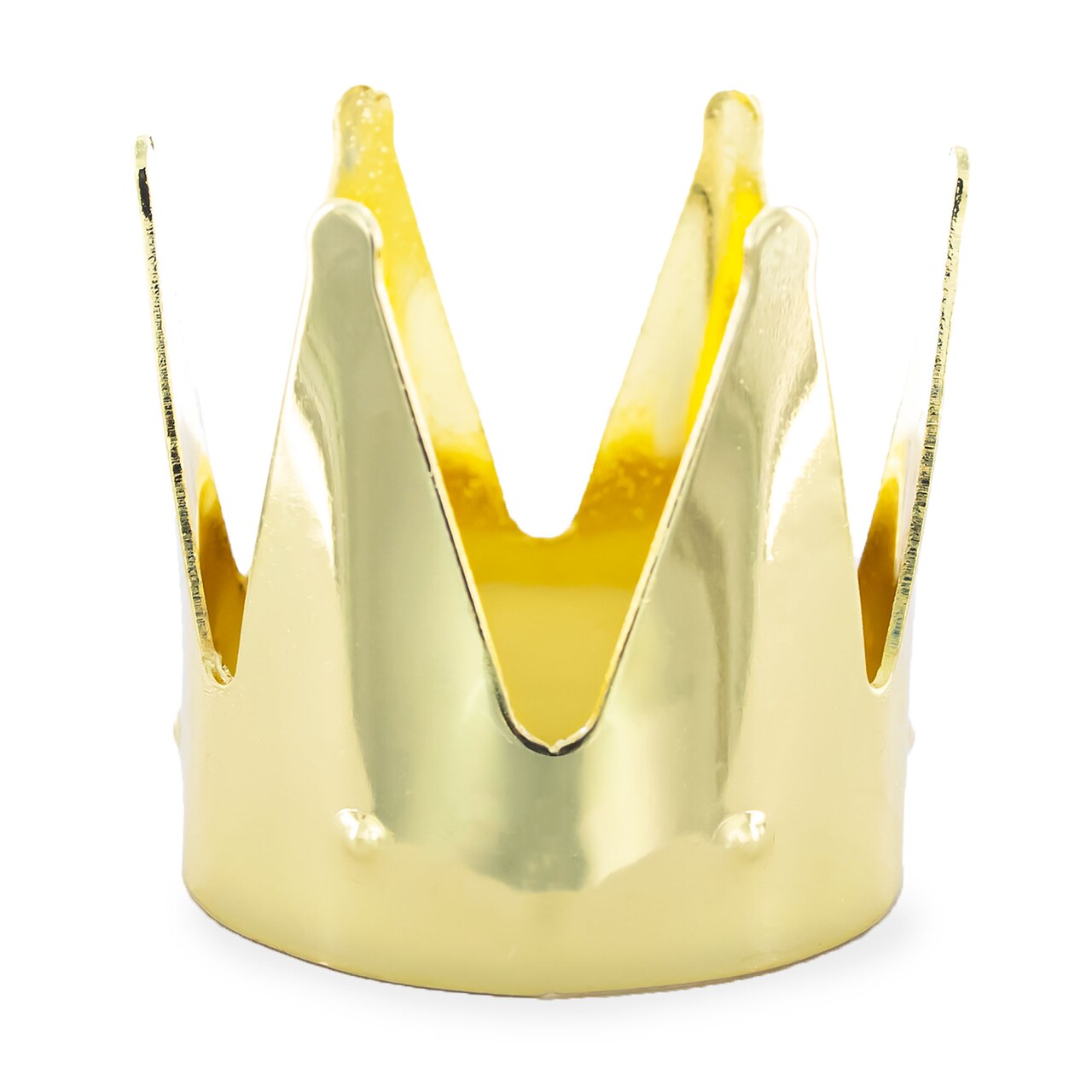 Crown Yellow Gold Tone Metal Chicken and Goose Egg Stand Holder Display